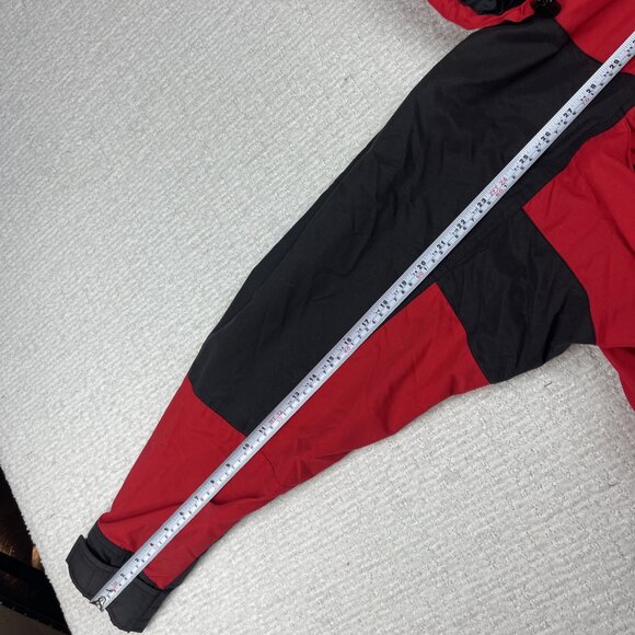VTG The North Face Gore Activent Hooded Jacket Men M Retro Fire Red & Black Read - Picture 11 of 16